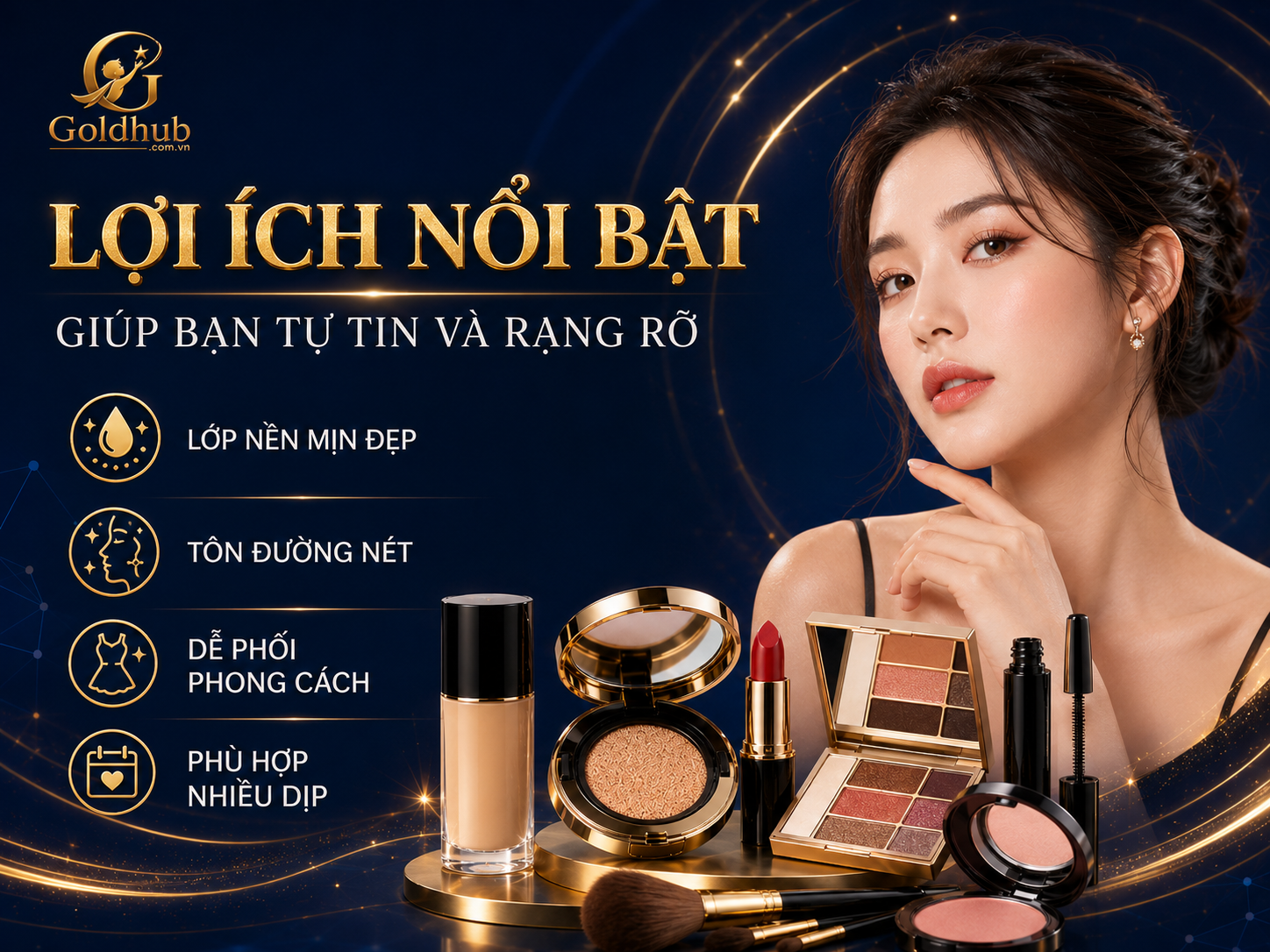Lợi ích nổi bật của trang điểm Lợi ích nổi bật của trang điểm