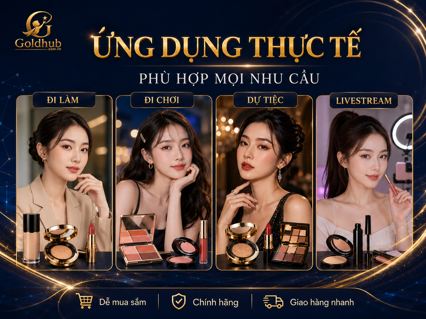 Ứng dụng thực tế của trang điểm Ứng dụng thực tế của trang điểm