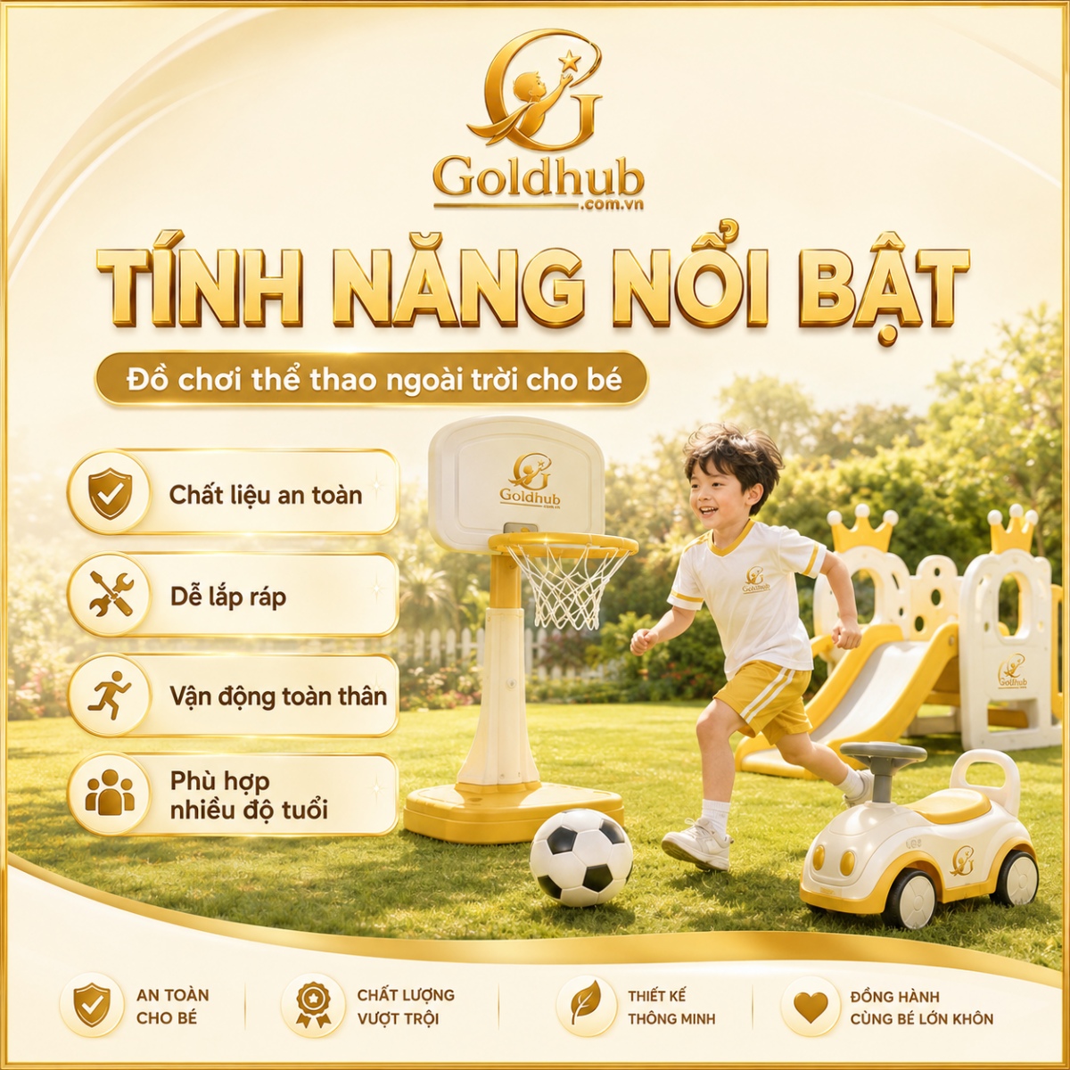 Tính năng nổi bật của Đồ Chơi Thể Thao & Ngoài Trời Tính năng nổi bật của Đồ Chơi Thể Thao & Ngoài Trời