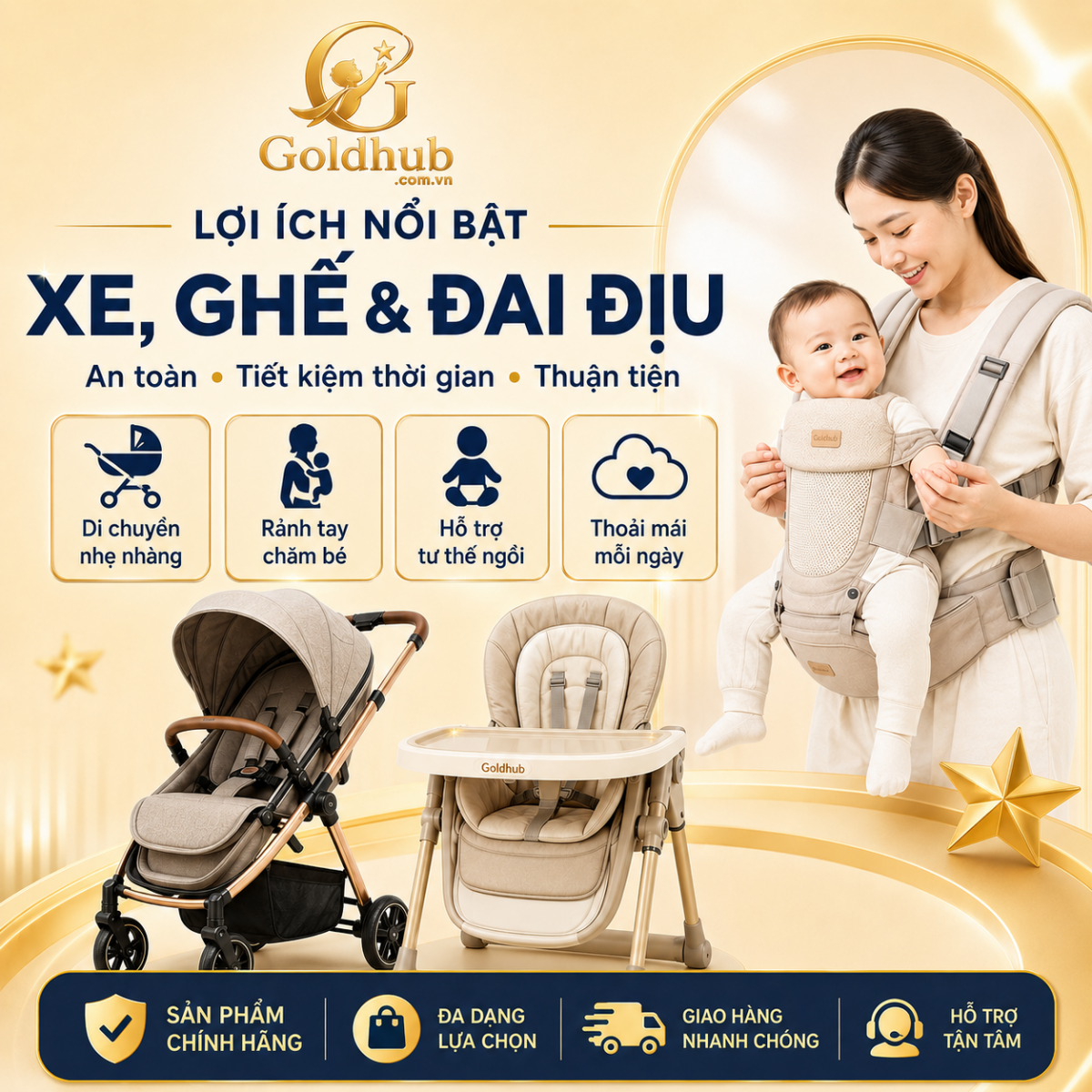 Lợi ích Xe, Ghế & Đai Địu Cho Bé Lợi ích Xe, Ghế & Đai Địu Cho Bé